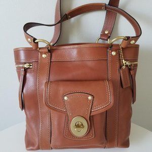 Coach Brown Brown Leather Legacy Gigi Saddle Bag